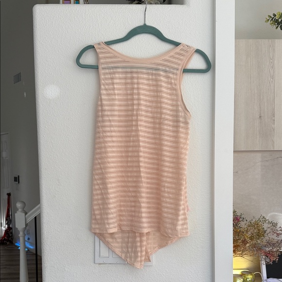 lululemon athletica Tops - Lululemon Peach Sleeveless Striped Top